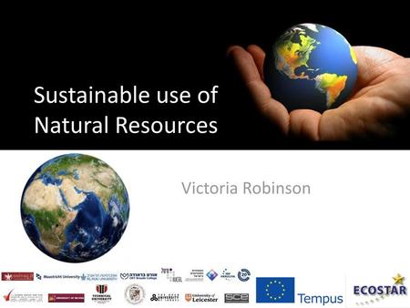 Sustainable use of Natural Resources