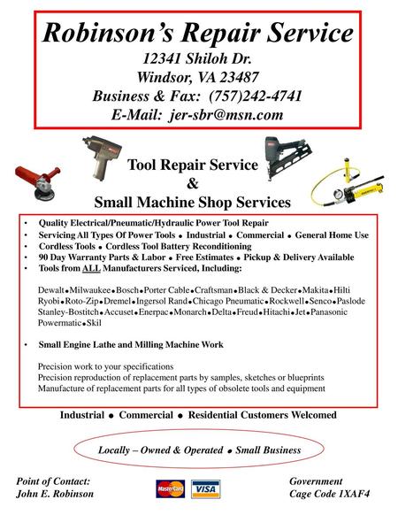 Robinson’s Repair Service