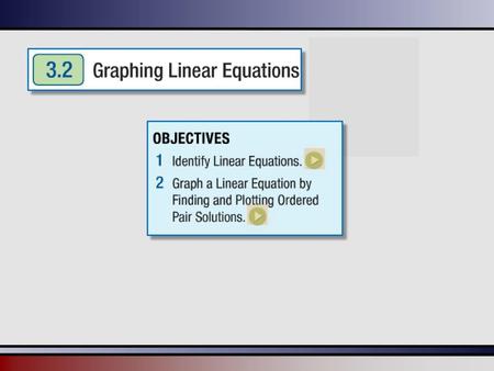 Linear Equation in Two Variables