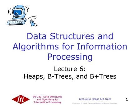 Data Structures and Algorithms for Information Processing