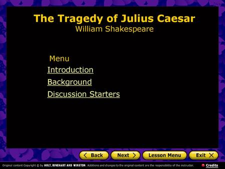 The Tragedy of Julius Caesar William Shakespeare