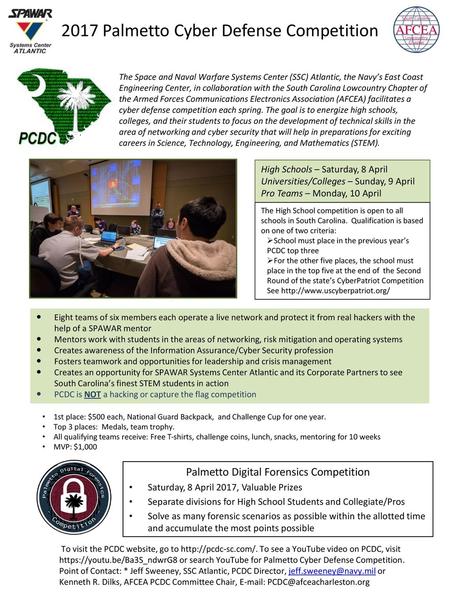 2017 Palmetto Cyber Defense Competition