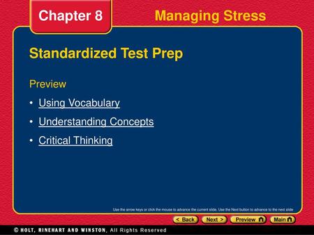 Standardized Test Prep