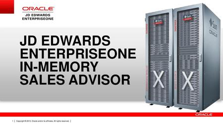 JD Edwards EnterpriseOne In-Memory Sales Advisor