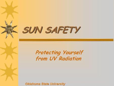 Protecting Yourself from UV Radiation