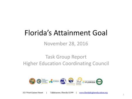 Florida’s Attainment Goal