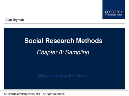 Social Research Methods