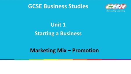 Marketing Mix – Promotion