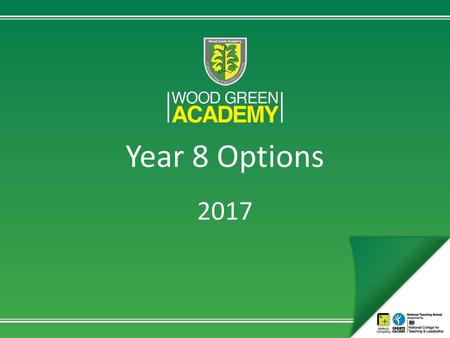 Year 8 Options 2017.