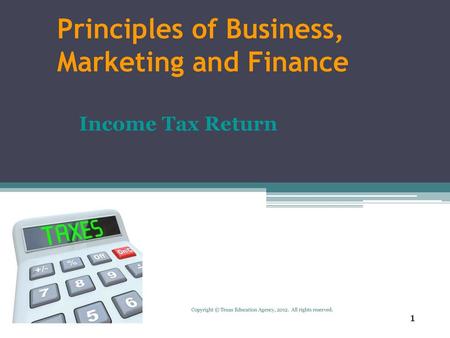 Principles of Business, Marketing and Finance