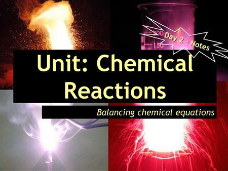 Unit: Chemical Reactions