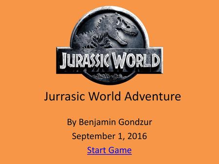 Jurrasic World Adventure