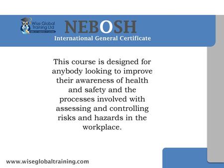 NEBOSH International General Certificate