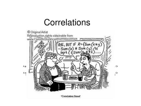 Correlations Correlations