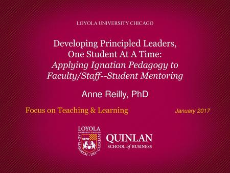 Developing Principled Leaders, One Student At A Time: