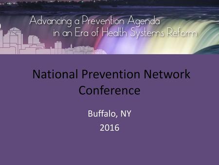 National Prevention Network Conference