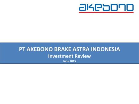 PT AKEBONO BRAKE ASTRA INDONESIA