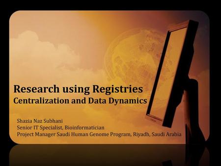 Research using Registries