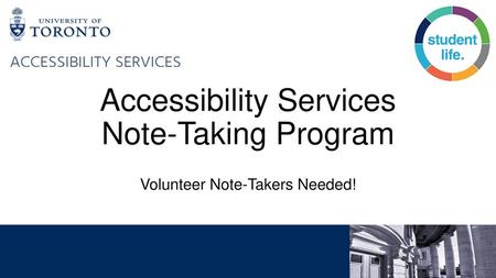 Accessibility Services Note-Taking Program