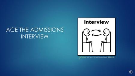 ACE the Admissions Interview