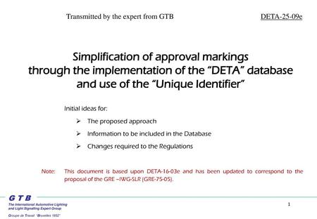 Simplification of approval markings