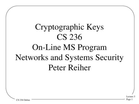 Outline Properties of keys Key management Key servers Certificates.