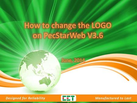 How to change the LOGO on PecStarWeb V3.6