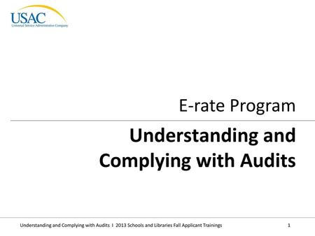 Understanding and Complying with Audits