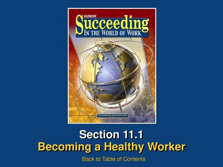 Becoming a Healthy Worker