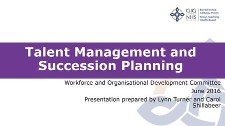 Talent Management and Succession Planning