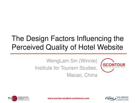 The Design Factors Influencing the Perceived Quality of Hotel Website