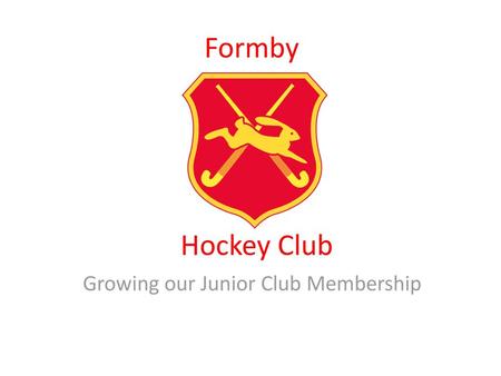 Growing our Junior Club Membership