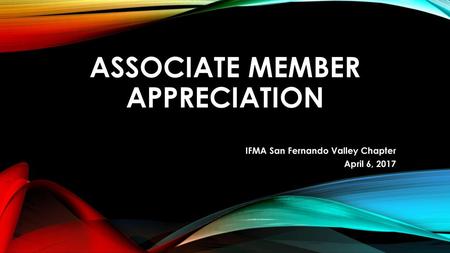 Associate Member Appreciation