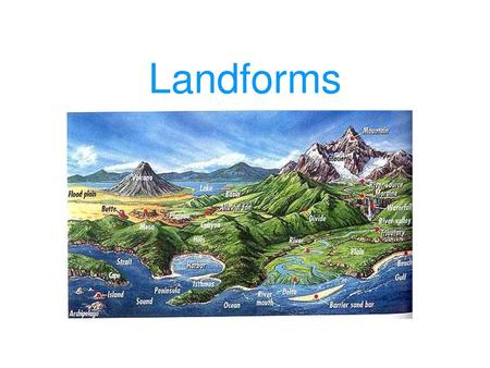 Landforms.