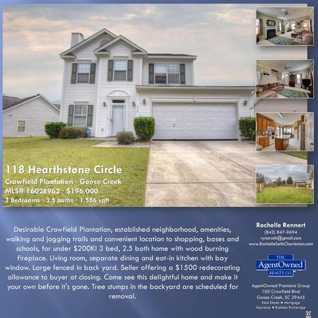 118 Hearthstone Circle Wonderful Home …Easy Living