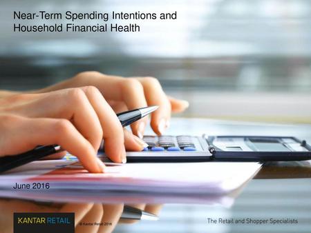 Near-Term Spending Intentions and Household Financial Health