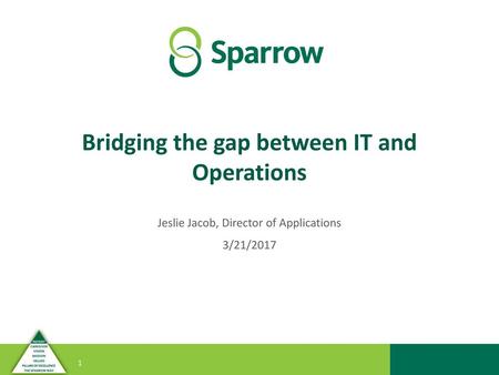 Bridging the gap between IT and Operations