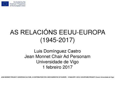 AS RELACIÓNS EEUU-EUROPA ( )