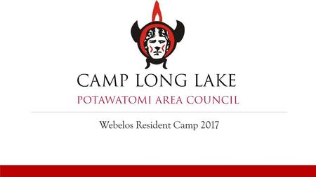 Webelos Resident Camp 2017.