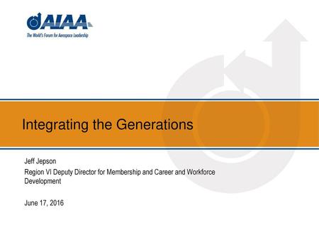 Integrating the Generations