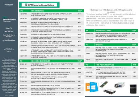 Optimize your HPE Servers with HPE options and upgrades