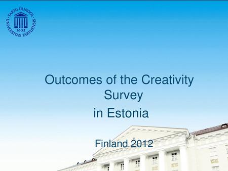 Outcomes of the Creativity Survey