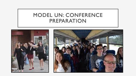 Model Un: Conference preparation