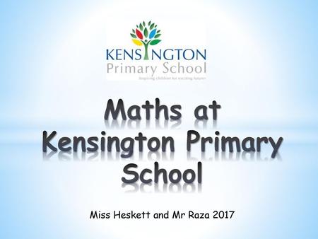 Maths at Kensington Primary School