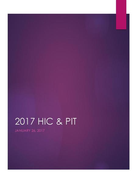 2017 HIC & PIT January 26, 2017.