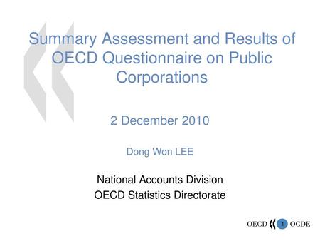 2 December 2010 Dong Won LEE National Accounts Division