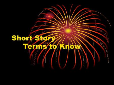 Short Story Terms to Know