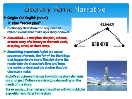 Literary Term: Narrative