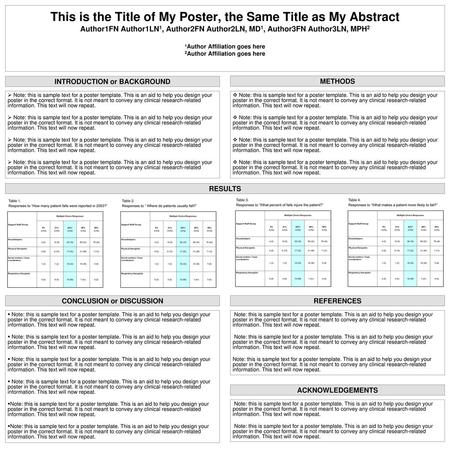 INTRODUCTION or BACKGROUND CONCLUSION or DISCUSSION