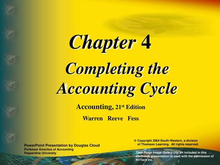 Completing the Accounting Cycle